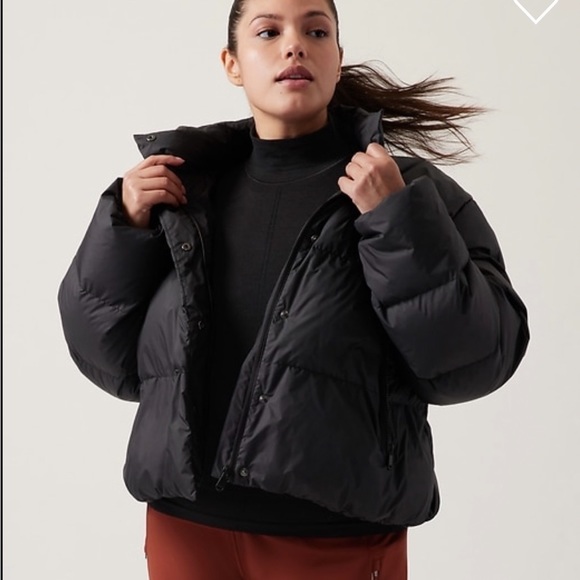 athleta summit down puffer bomber jacket - Picture 4 of 7